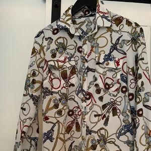 Printed blouse (size 1 or US6-8)